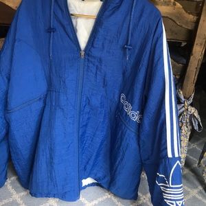 Vintage adidas hooded track jacket